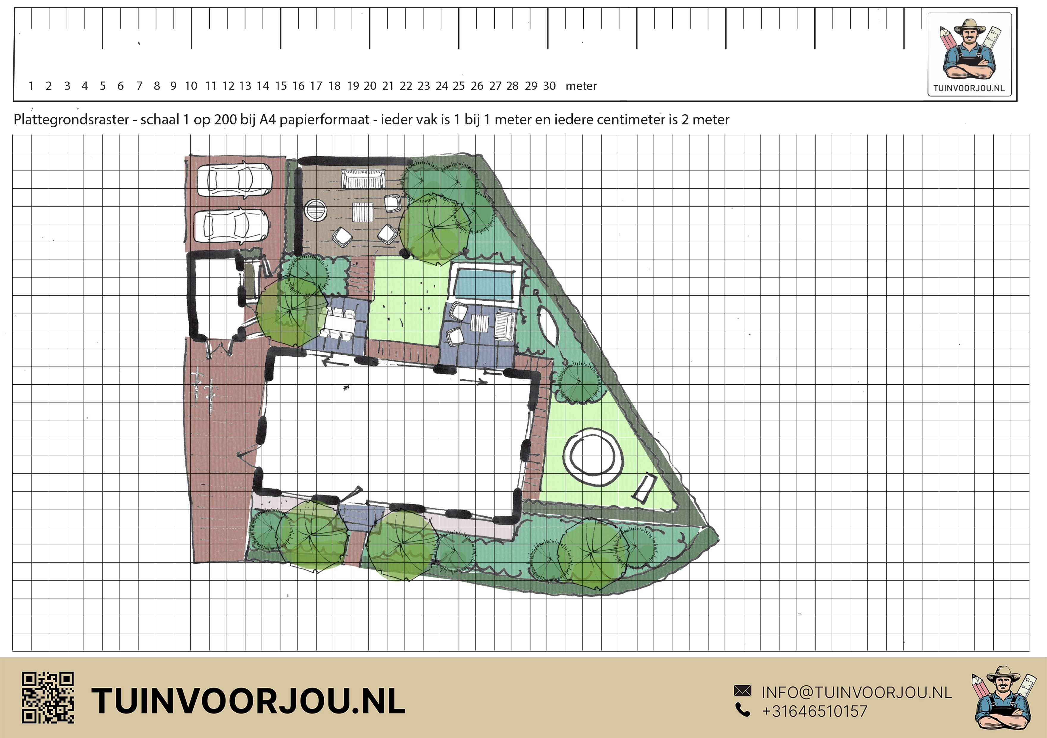 Tuinschets van TuinVoorJou