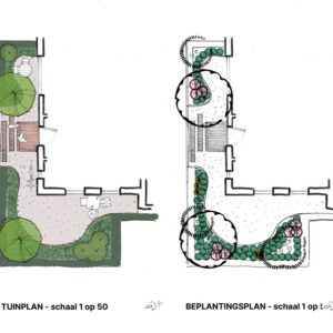 TUINPLAN + BEPLANTINGSPLAN - met gratis TUINSCHETS